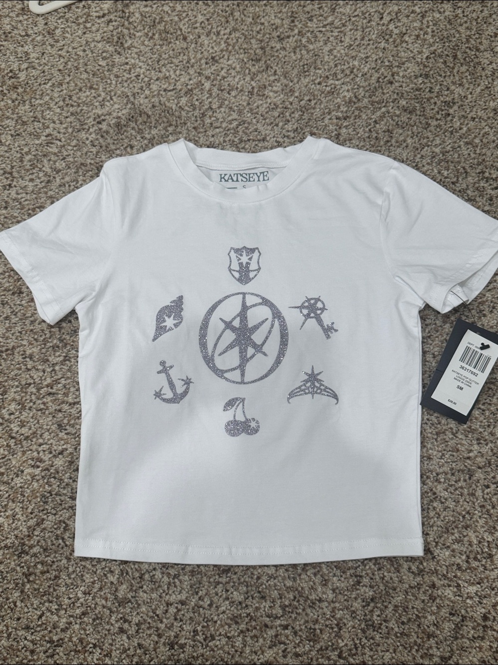 Hot Topic KATSEYE Glitter Icons Girls Baby T-Shirt juniors size S